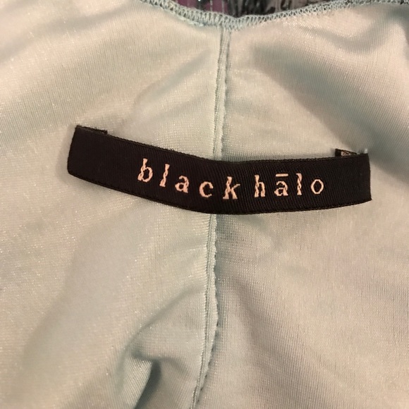 Black Halo Butterfly Silk Halter Dress - Picture 5 of 6